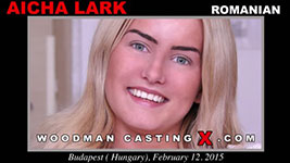 Hungarian porn model Aicha Lark in Woodman's sex casting action.