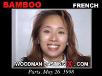 A French girl, Bamboo has an audition with Pierre Woodman.