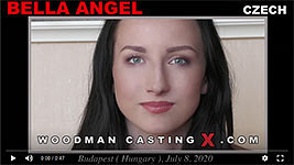 Czech porn model Bella Angel in Woodman's sex casting action