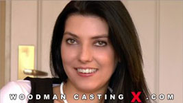 Hungarian brunette Bessie Lowe in Woodman's sex casting