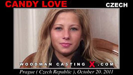 Euro blonde Candy Love in Woodman's sex casting.