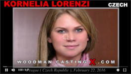 Czech cutie Kornelia Lorenzi in Woodman's sex casting action
