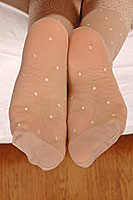 feet in nylon