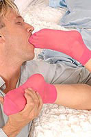 pink socks sucking