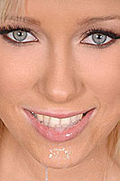 beautiful Teena Lipoldino with sperm in mouth