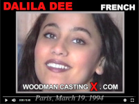 French brunette Dalila Dee in Woodman's sex casting. 