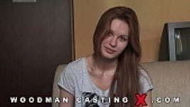 A Russian girl, Diamond Cross has an audition with Pierre Woodman.