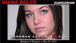 Hungarian beauty Diana Dolce in Woodman's sex casting action