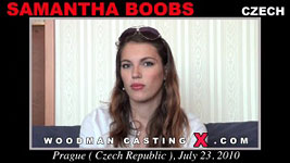 Busty Czech babe Samantha Boobs in Woodmans sex casting