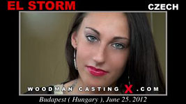 A Czech girl, El Storm has an audition with Pierre Woodman.