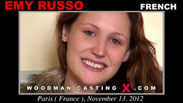 A French girl, Emy Russo has an audition with Pierre Woodman.
