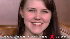 Czech redhead Estelle Siam in Woodman's casting