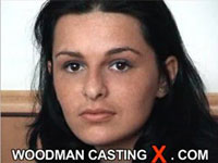 Romanian brunette Gaby Black in Woodman's sex casting video