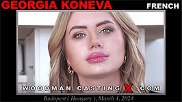 A French girl, Georgia Koneva has an audition with Pierre Woodman.