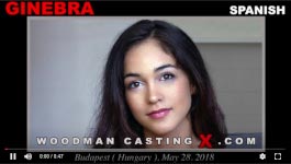 Spanish cutie Ginebra Bellucci in Woodman's sex casting action