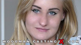 Hungarian porn model Helena Valentyne in Woodman's sex casting action