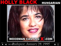 A hungarian girl, Holly Black has an audition with Pierre Woodman.