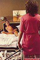 Horny seventies maid blowing an hotel guest after her work