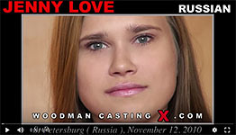 Russian hottie Jenny Love in Woodman's anal casting.