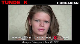 A hungarian girl, Tunde K has an audition with Pierre Woodman.