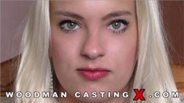 Czech blonde Jessica Sweet in Woodman's sex casting scene.