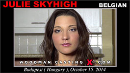 Europornstar Julia Skyhigh in Woodman's sex casting