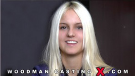 Sexy blonde Joleyn Brust in Woodman's sex casting