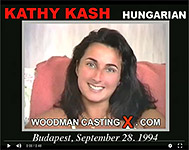A hungarian girl, Kathy Kash has an audition with Pierre Woodman.