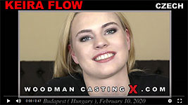 A Czech girl, Keira Flow has an audition with Pierre Woodman.