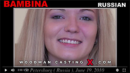 A russian girl, Bambina has an audition with Pierre Woodman.