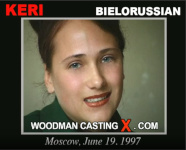 Belarusian babe Keri in Woodman's sex casting action