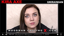 Ukrainian babe Kira Axe in Woodman's porn casting.