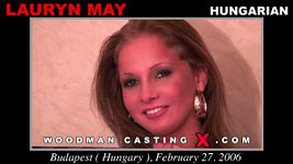 A Hungarian girl, Lauryn May has an audition with Pierre Woodman.