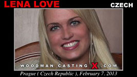 Czech porn model Lena Love in Woodman's anal casting