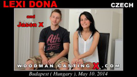 Czech brunette Lexi Dona with boyfriend in Woodman's sex casting video