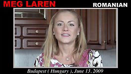 Europornstar Meg Laren casting and hardcore initiation video.