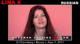 Russian girl Lina X in Woodman's sex casting