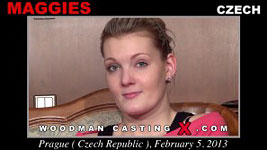 A Czech girl, Maggies has an audition with Pierre Woodman.