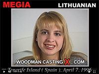 A lithuanian girl, Megia has an audition with Pierre Woodman.