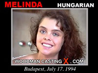 Hungarian porn model Melinda Rough in Woodman's sex casting action