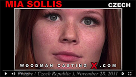 A czech girl, Mia Sollis has an audition with Pierre Woodman.