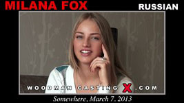 Russian porn starlet Milana Fox in Woodman's sex casting