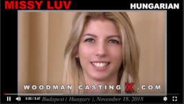 A hungarian girl, Missy Luv has an audition with Pierre Woodman.