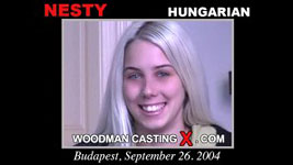 A Hungarian girl, Nesty has an audition with Pierre Woodman.
