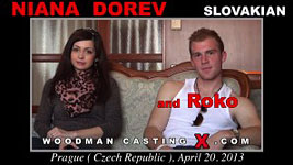 A Slovak girl, Niana Dorev has an audition with Pierre Woodman.