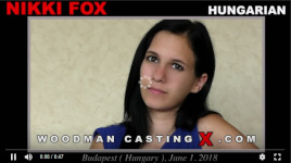 Hungarian hottie Nikki Fox in Woodman's sex casting action