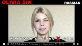 A russian girl, Olivia Sin has an audition with Pierre Woodman.