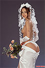 Hungarian model Patricia Diamond as bride strips off