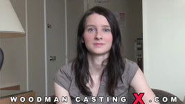 Hungarian porn model Pauline Cooper in Woodman's sex casting action