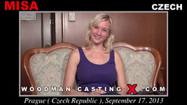 A Czech girl, Sherry Raily has an audition with Pierre Woodman.